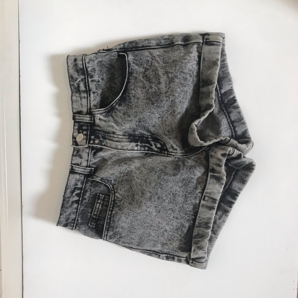 Gray American Apparel Jean Shorts